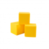 Cube 10 cm sans base OASIS® RAINBOW® FOAM jaune soleil