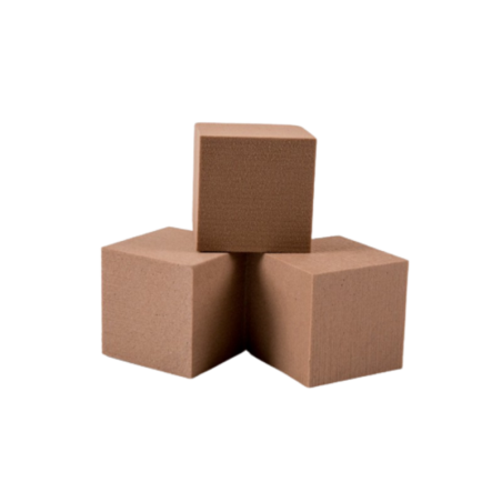 Cube 10 cm sans base OASIS® RAINBOW® FOAM chocolat