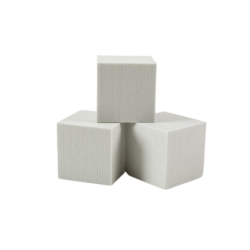 Cube 10 cm sans base OASIS® RAINBOW® FOAM argent