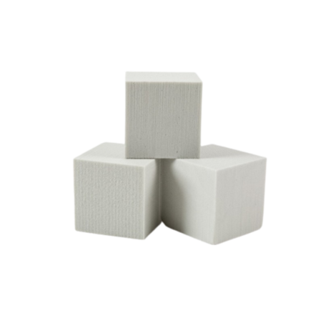 Cube 10 cm sans base OASIS® RAINBOW® FOAM argent