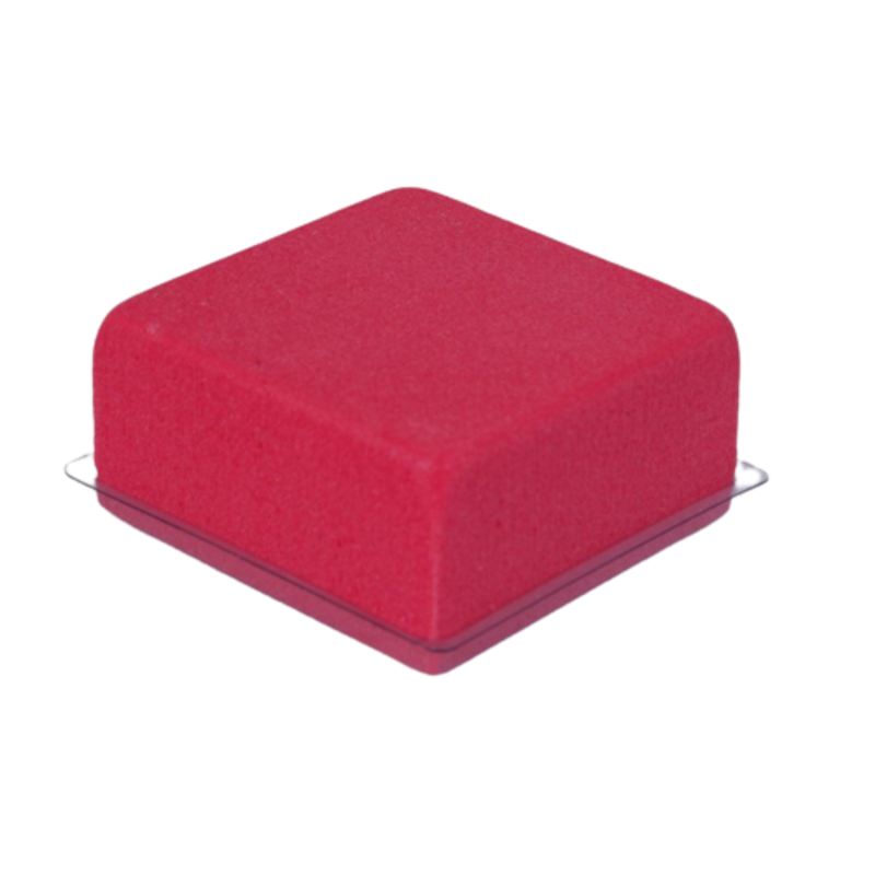 Demi-cube avec base plastique OASIS® RAINBOW® FOAM rouge baroque