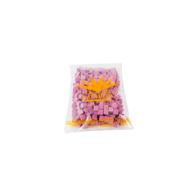 Mini-cubes 2 cm OASIS® RAINBOW® FOAM fuchsia